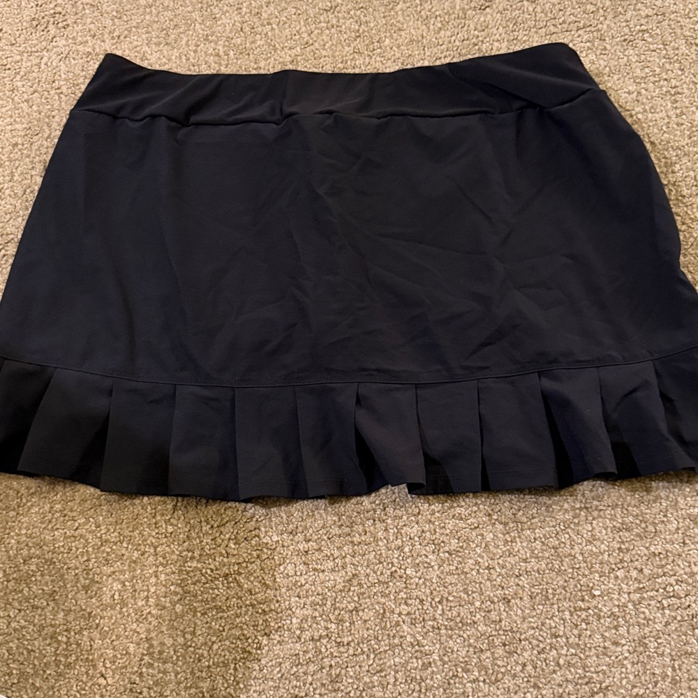 Tee-time Black skort - TG/XL
15-1/2" large pleated skort